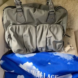 MZ Wallace silver Jane tote